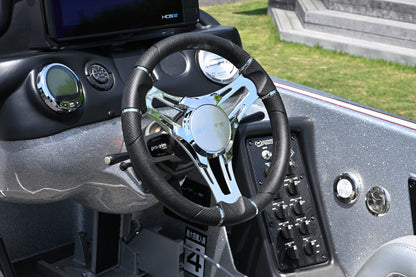 ステアリングホイール Gussi Verona Steering クロームスポーク 0126
