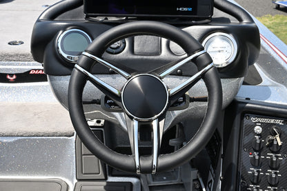 ステアリングホイールGussi Steering Wheel PERGOステンレススポークレザーリム　0130
