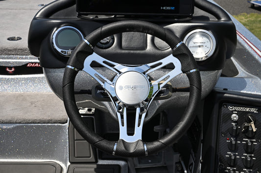 ステアリングホイール Gussi Verona Steering クロームスポーク 0126