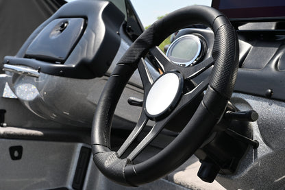 ステアリングホイールGussi Molinara Steering Brushedﾌﾞﾗｯｸ　0113