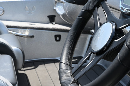 ステアリングホイールGussi Molinara Steering Brushedﾌﾞﾗｯｸ　0113