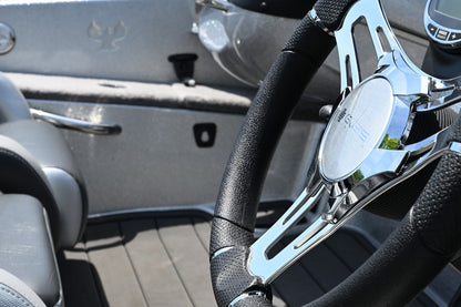 ステアリングホイール Gussi Verona Steering クロームスポーク 0126